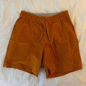 Lululemon Men’s Bowline Short 5 inch Stretch Ripstop in Autumn Orange